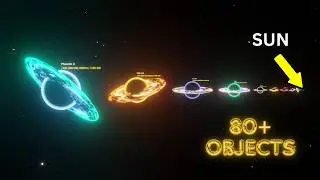 Black Hole Size Comparison Extended 3D (Full Video)