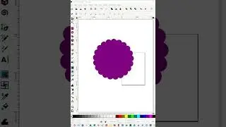Quickly Create a Scallop Label in Inkscape #Shorts