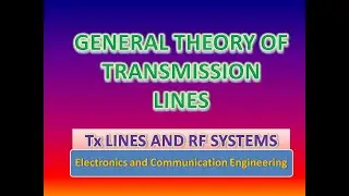 General theory of transmission lines in Tamil