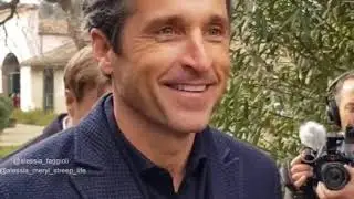 Patrick Dempsey avec ses fans à Florence 09/01/2019