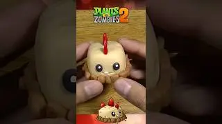 Making Primal Potato Mine in Clay #PlantsvsZombies #pvz #pvz2 #clay #clayfigure #shorts #viral