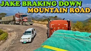 Jake Brake Echoing Down Mountain Road - 42.5T of Cement
