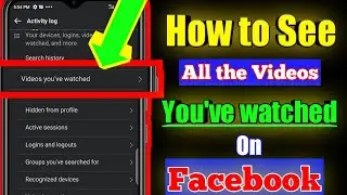 How to Revisit the Previous Video you Watched on Facebook