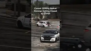 1200Hp Hellcat Durango leave cops!! 