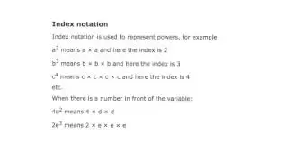Index notation
