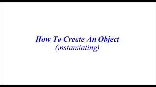 #36 Python tutorials -Python For Beginners|Create an Object