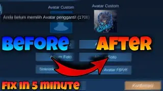 CARA MENGATASI TIDAK BISA GANTI FOTO PROFILE MOBILE LEGENDS | HOW TO FIX ERROR 1708 MOBILE LEGENDS!!