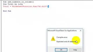 How to Sum Specific Cell Using VBA In Excel