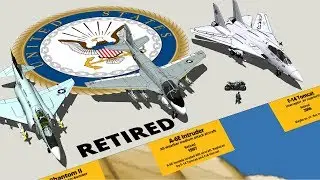 US NAVY Aircraft Type and Size Comparison 3D