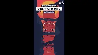 Let’s draw a cyberpunk city with a lofi aesthetic✏️ (
