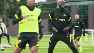 Lukaku looks Good in his first Chelsea training session
