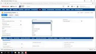 NetSuite - Create an Inventory Item