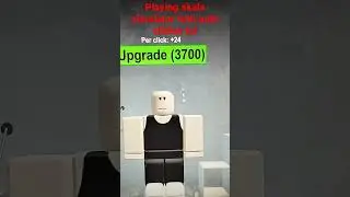 playing skala simulator with auto clicker on roblox lol 