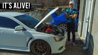 NEGLECTED EVO X REBUILD! // Part 3 - Timing Chain Install and FIRST START!