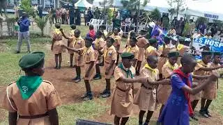 SCOUTS PERFORMING  ONE OF THEIR BEST DRILLS