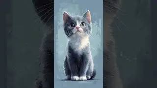 猫咪简约插图 Midjourney V6.1和剪映专业版创作 #funny #midjourneyprompting#prompt