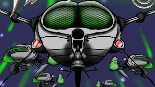 Footage of CGI of the artillerymen shooting the tripods