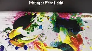 GNFEI A3 DTG Printer Printing on Dark,White Shirt and hoodie 3 in 1 Video