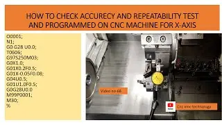 X AXIS REPEATABILITY AND ACCURACY CHECKING