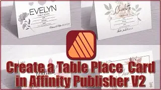 Quick And Easy Place Cards In Affinity Publisher V2