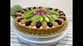 Чизкейк с фруктами. Очень быстрый и вкусный десерт.