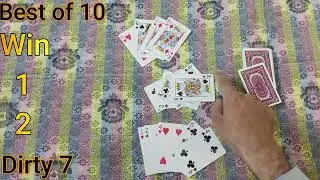 How to play Dirty 7 Cards Game | Best of 10 | Part 4 | Parwaz Pro