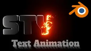 Text Animation in Feuer Optik  | Blender Tutorial Deutsch