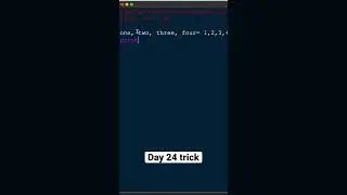 how to Assign multiple variables in just one line 