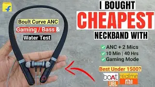 Boult Audio Curve ANC Full Review - Gaming, Bass etc | Best Neckband Under 1500 | Boult Curve ANC