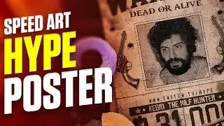 Hype Poster Tasarımı - Speed art