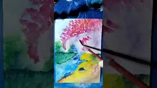 watercolor scenery 😍.