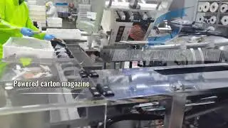 Frozen Food Cartoning machine: automatic box packing machine, carton  open and sealing machine