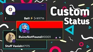 Discord Account Custom Status | DBM Coding
