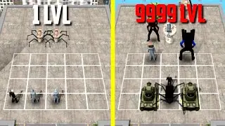 MAX LEVEL in Merge Toilet Monster Battle Game 