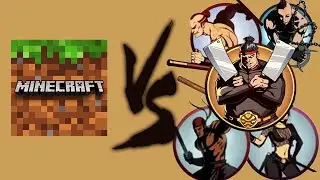 Shadow Fight 2 Minecraft против Телохранителей Мясника