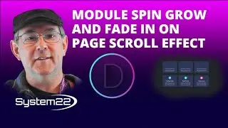 Divi Theme Module Spin Grow And Fade In On Page Scroll Effect 👍👍