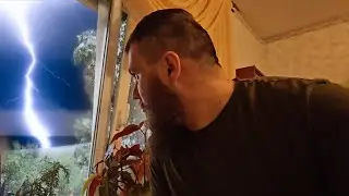 ⚡️ ГРОЗА СЛОМАЛА ДЕРЕВО 😱🌳Сегодня Ураган Нанёс Удар 🌪