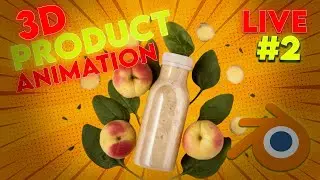 Creating product animationin  blender  #live #2