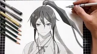 How to Draw Yamada Asaemon Sagiri - Hell's Paradise: Jigokuraku | Easy Drawing