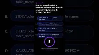 How do you calculate the standard deviation of a numeric column in SQLite using the STDEV function