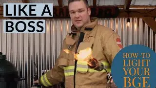 How To Light the Big Green Egg LIKE A BOSS!! BGE lighting instruction tips video charcoal SAFE