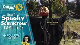 Fallout76 Creative CAMP Trick - Spooky Jack Scarecrow