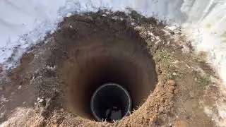 Бурение колодца  на 6 колец, столб воды  1/5 кольца. Цена 6000 руб кольцо + работа