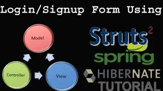 Login, Signup form using MVC Frameworks like Struts + Spring + Hibernate + Tiles In Eclipse IDE