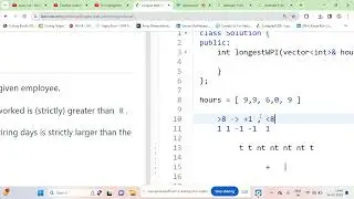 Leetcode 1124. Longest Well-Performing Interval | prefix sum