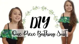 DIY One Piece Ruffled Bathing Suit