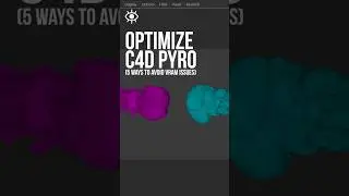 How to Avoid #C4D Pyro VRAM issues #cinema4d #tutorial