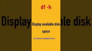 linux command [ df  -h ] 