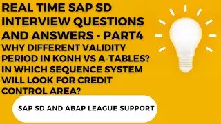 SAP SD Interview Questions and Answers | Real time SAP SD interview questions and answers - PART4