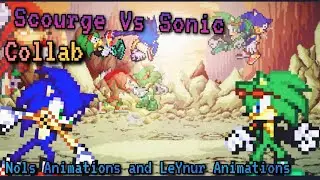 Scourge Vs Sonic (sprite animation) COLLAB - LeYnur Animations